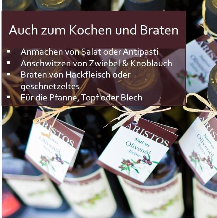Aristos Olivenöl warme und Kalte Küche