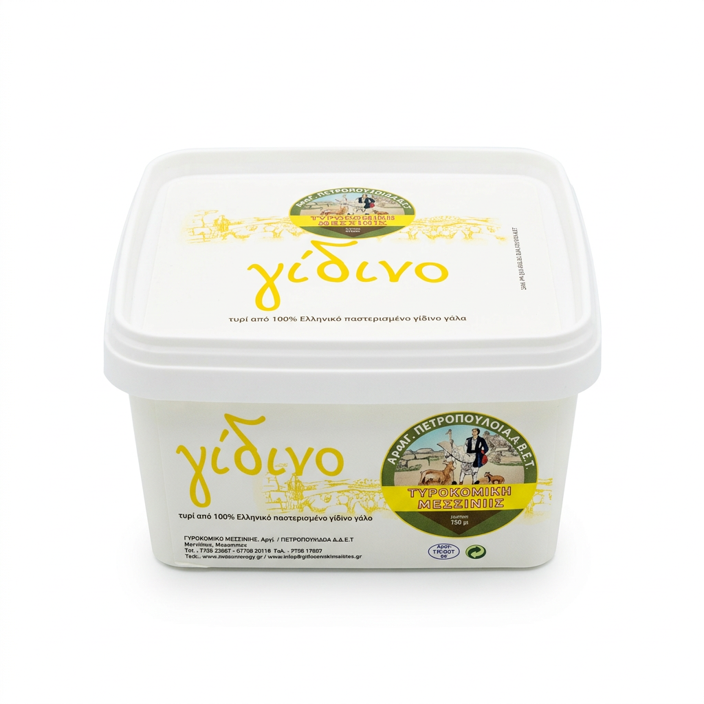 Griechischer Ziegenkäse 100% Ziegenmilch im 1 kg Behälter