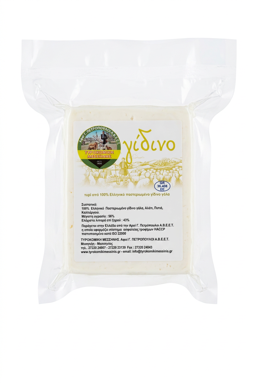 Griechischer Ziegenkäse aus 100 % Ziegenmilch im vakuum, 450 gr