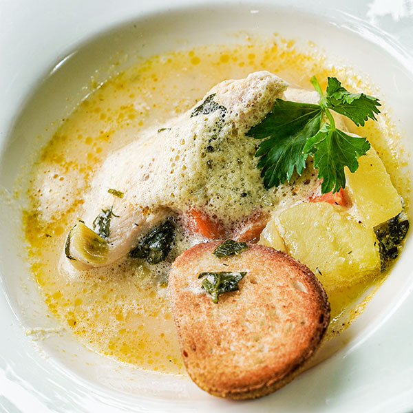 Fischsuppe mit Gemüse