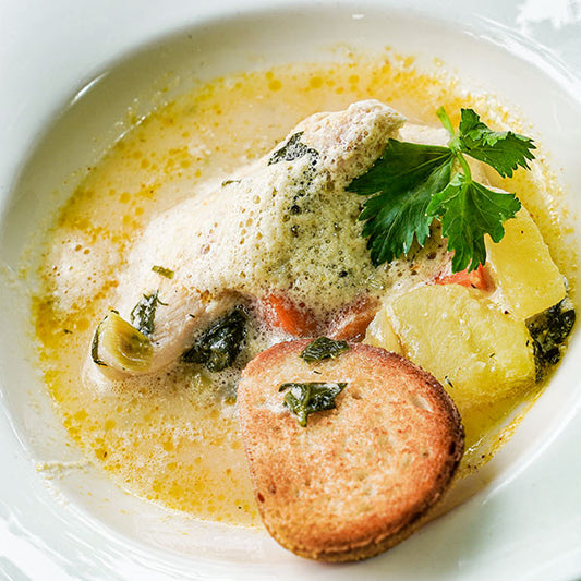 Fischsuppe mit Gemüse