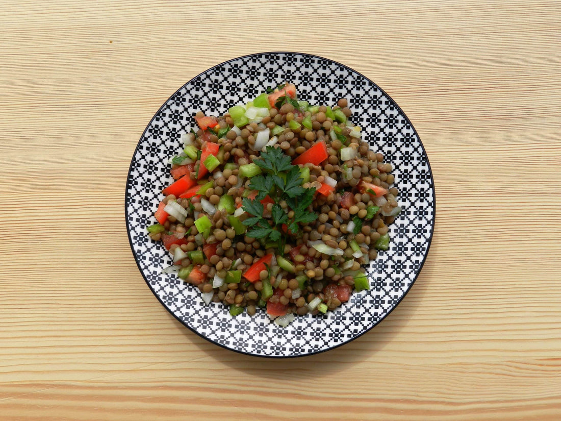 Griechischer Linsensalat