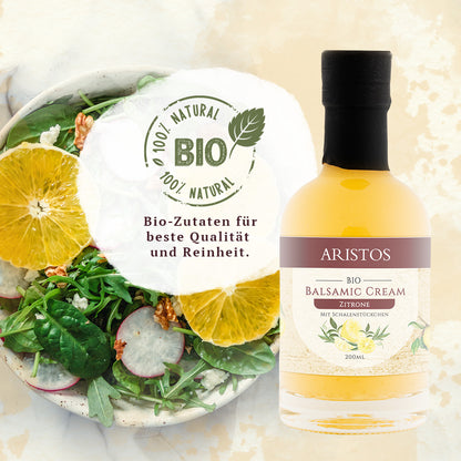 Bio Balsamico für Salat Brokkoli und Fisch