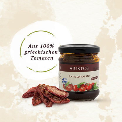 Tomatenpaste von Aristos als Brotaufstrich oder Würzpaste