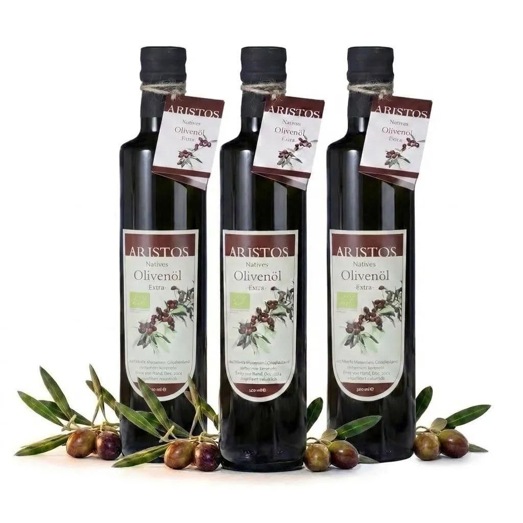 ARISTOS Natives Olivenöl Extra biologisch aus Trikorfo Eigenanbau 500 ml
