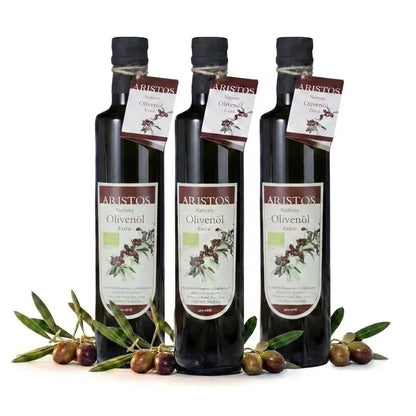 ARISTOS Natives Olivenöl Extra biologisch aus Trikorfo Eigenanbau 500 ml