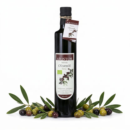 Aristos bio koroneiki Olivenöl trikorfo naturtrüb