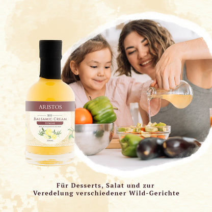 Bio Balsamico für Salat Brokkoli und Fisch