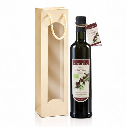 Aristos Olivenöl in Geschenktüte
