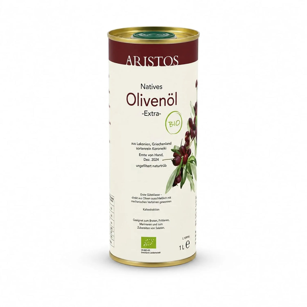 Bio Olivenöl aus Lakonien Griechenland von ARISTOS