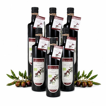 ARISTOS Natives Olivenöl Extra biologisch aus Trikorfo Eigenanbau 500 ml