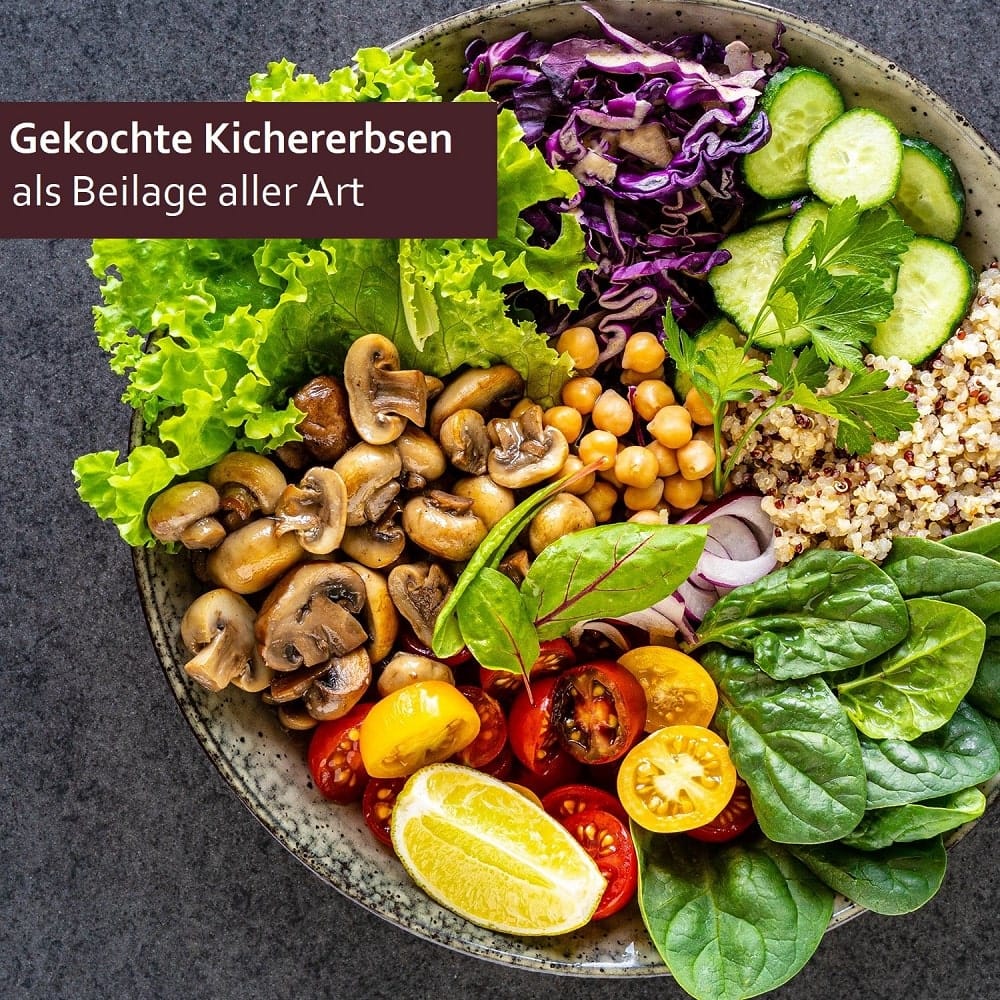 Bio Kichererbsen im Salat