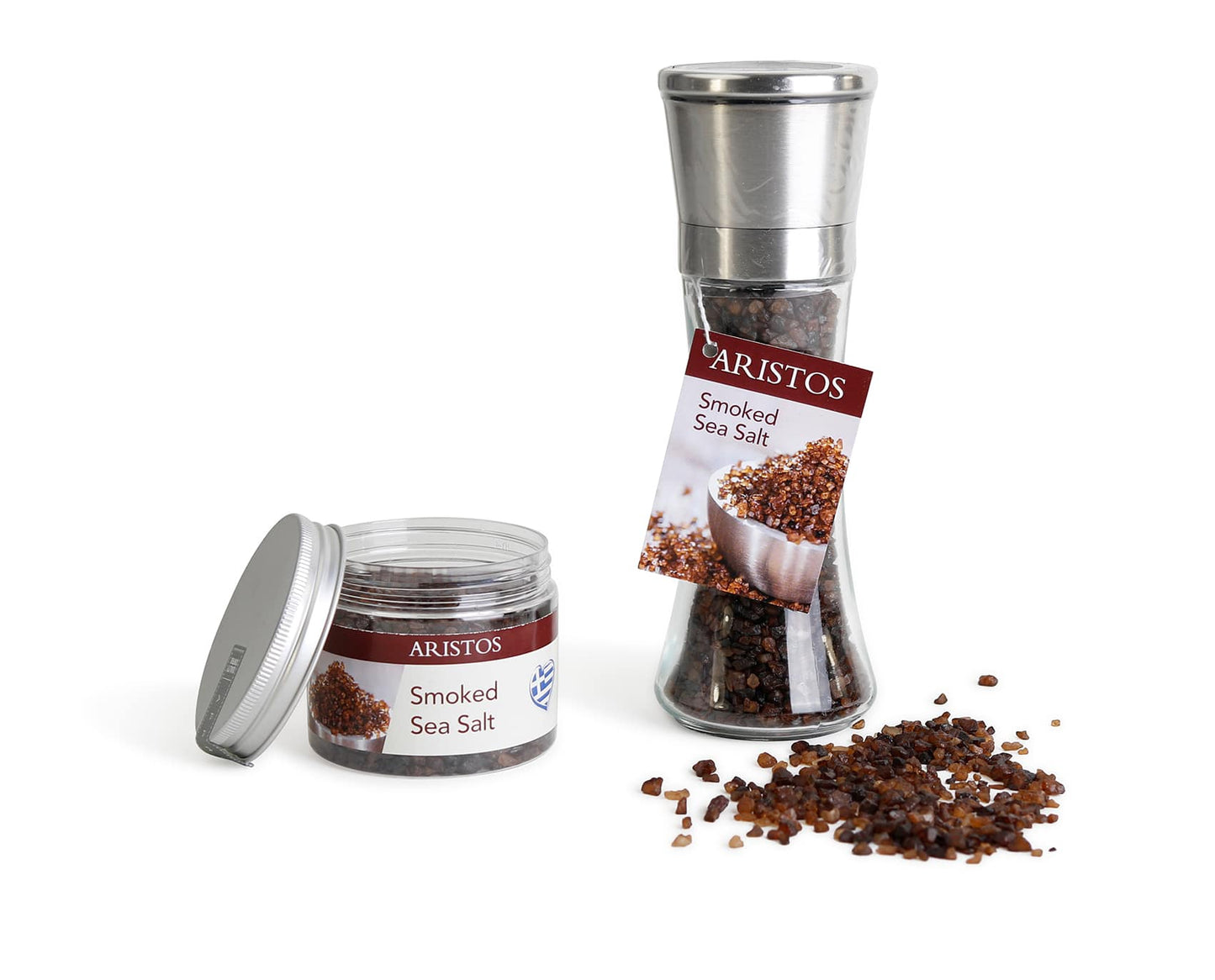 Grobes Meersalz mt Rauch smoked sea salt