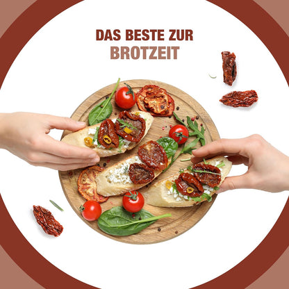 Getrocknete Tomaten auf Brot