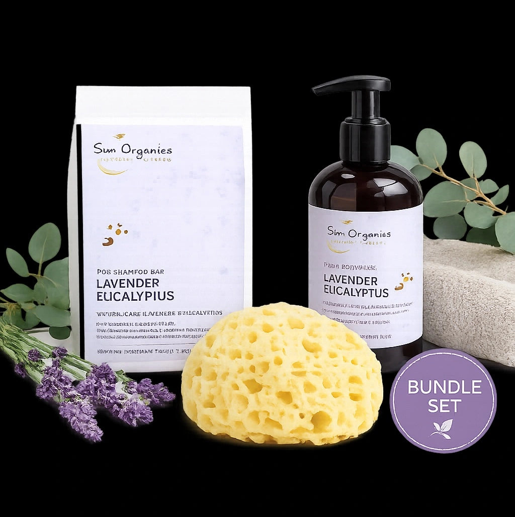 Hunde Pflege-Set Premium "DogCare" - Hundeseife, Shampoo & Naturschwamm