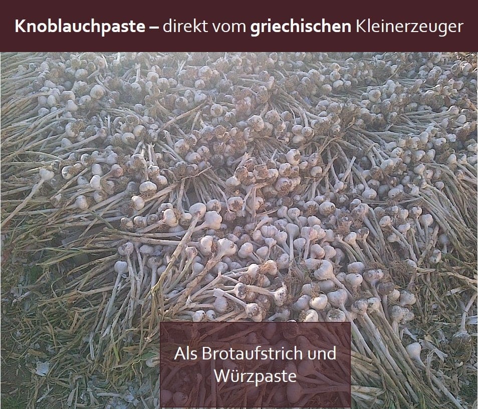 Knoblauchpaste vom Kleinerzeuger