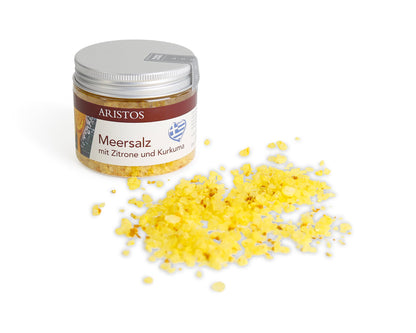 Refill Meersalz grob für Salzmühle Zitrone Kurkuma