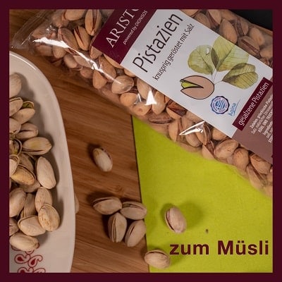 Pistazien mit Salz und Schale