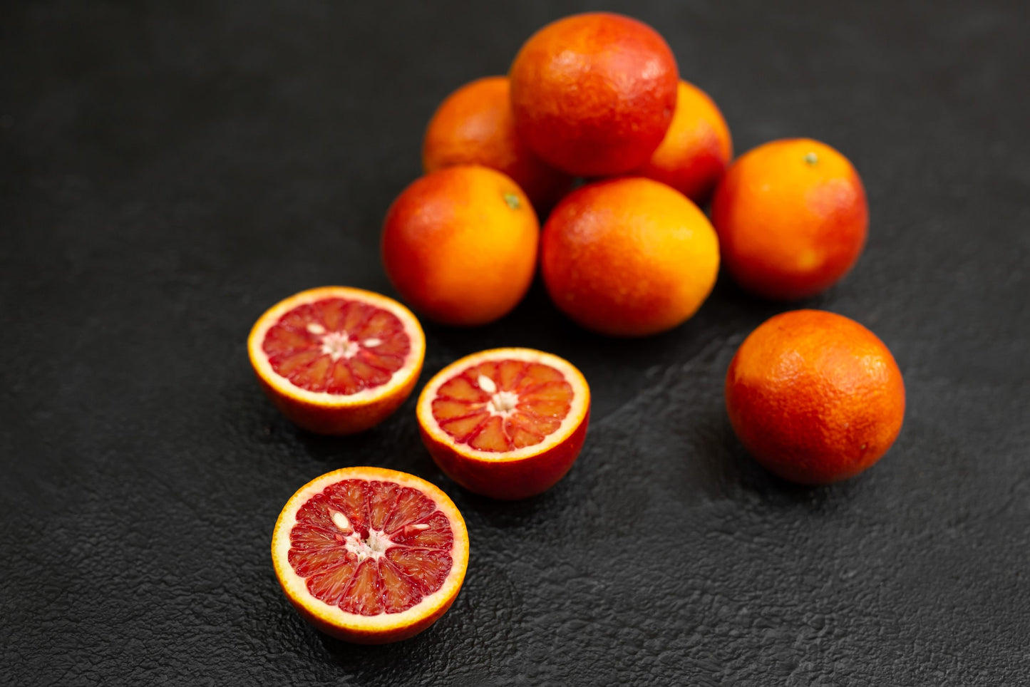 Exotic orange cara on a black background